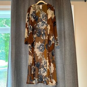 Floral Chiffon Duster